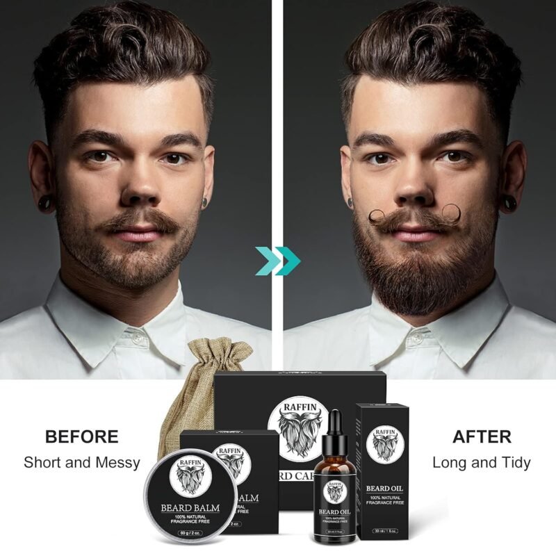 Dad Gifts for Fathers Day, Beard Oil Kit for Men's Grooming Routine, Anniversary & Birthday Gifts for Men/Him/Husband/Boyfriend/Brother/Stepdad/Grandpa, Father's Day Gifts from Daughter Wife Kids Son - Image 7