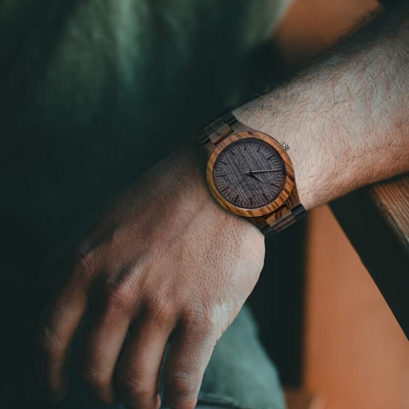 kullder Personalized Engraved Watch for Best Man Groomsmen Gifts for Wedding Mens Custom Wooden Watches for Men Personalized Groomsmen Husband Dad Father Gifts Ideas - Image 5