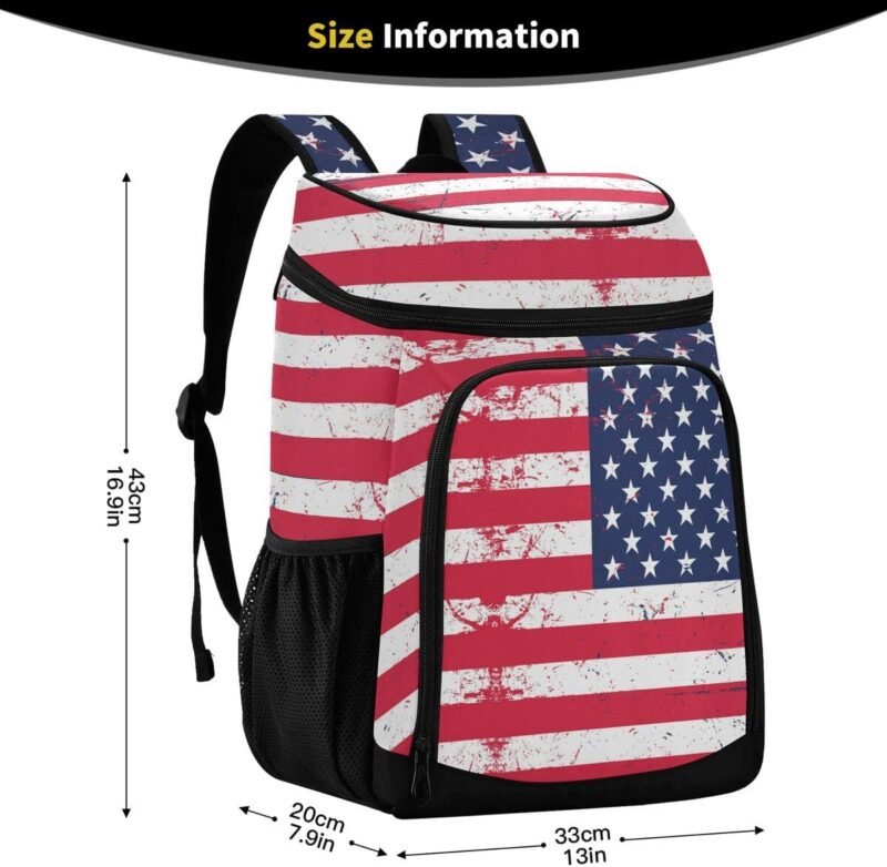 Cooler Backpack Leakproof Backpack Cooler Insulated Lunch Cooler Bag 30 Cans Camping Coolers for Beach Camping Hiking - Image 2