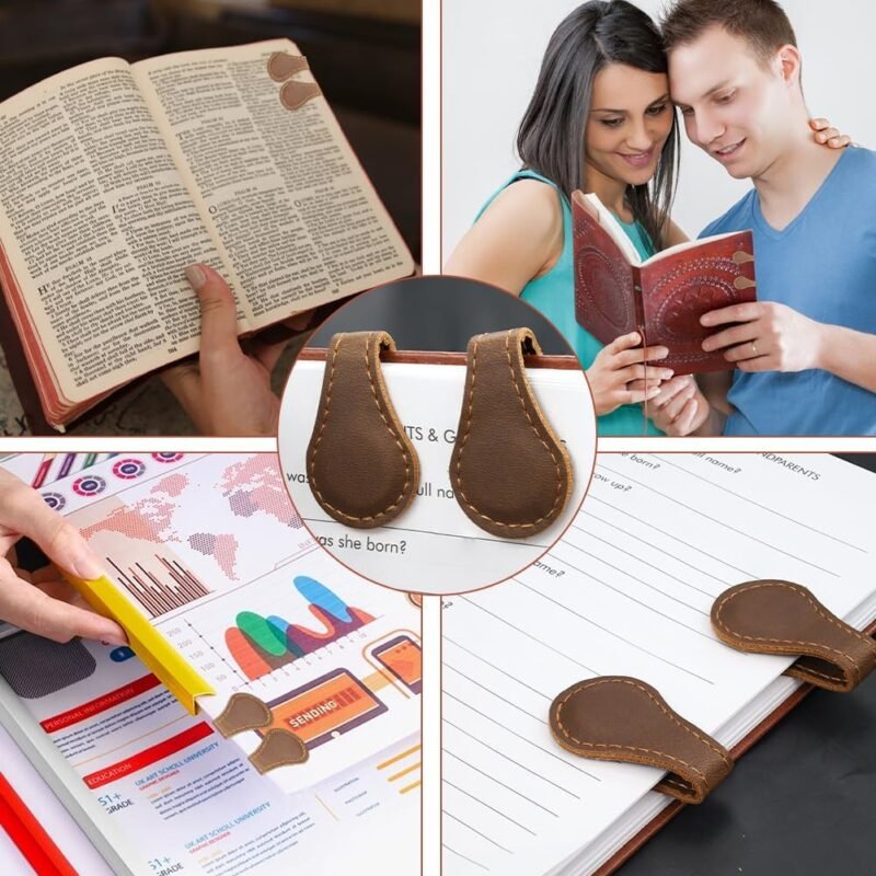 A5 Lined Leather Journal with Pen, 240 Pages Refillable Hardcover Notebook with Pocket and Magnetic Buckle, 80gsm Thick Daily Diary for Men and Women, Great Gift for Business School Travel Personal - Image 8