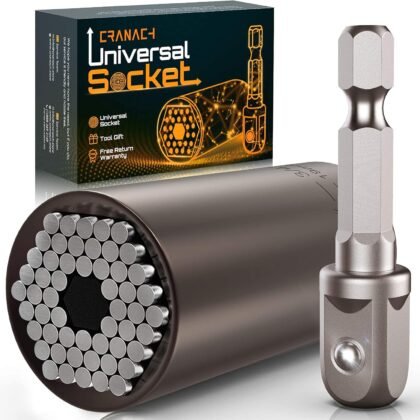 Stocking Stuffers Super Universal Socket - Tools Gifts for Men Women Grip Socket with Power Drill Adapter Unscrew Any bolt Cool Gadgets for Men Car Guy Gift Ideas for Adults Dad Stuff Christmas Gifts