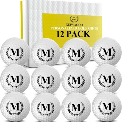 Personalized Golf Balls Gifts for Men, Unique Initial on Golf Balls, Custom Golf Balls, Golf Gifts for Dad, Mom and Golfers(12 Balls)