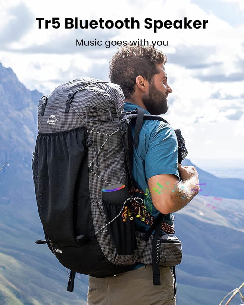 Bluetooth Speaker, Portable Wireless Bluetooth 5.3, 15W Clear Bass, IPX6 Waterproof, LED Lights, AUX/TF/USB, Dual TWS Pairing, 12H Playtime, Small Speakers for Home Outdoor Beach, Ideal Gift - Image 7