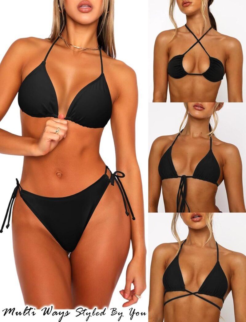 2 Piece Bikini Sets for Women Tummy Control Swimsuits Bikini Tops Full Coverage Bottoms Bathing Suit - Image 6