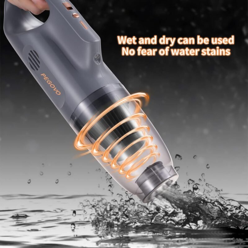 Handheld Vacuum Cordless Car Vacuum Portable, Cordless Handheld Vacuum Cleaner with Fast Charging Long Runtime Attachments Washable Filter,10KPA High Power Hand Vacuum for Car Home Office, Pet Hair - Image 4
