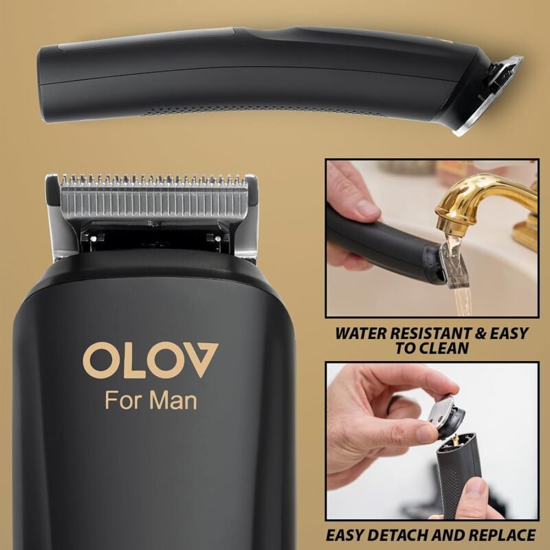 Beard Trimmer, 21 Piece All-in-One Mens Grooming Kit and Hair Clipper, Nose, Ear,Body and Face, Electric Razor with USB Recharge Dock - Image 4
