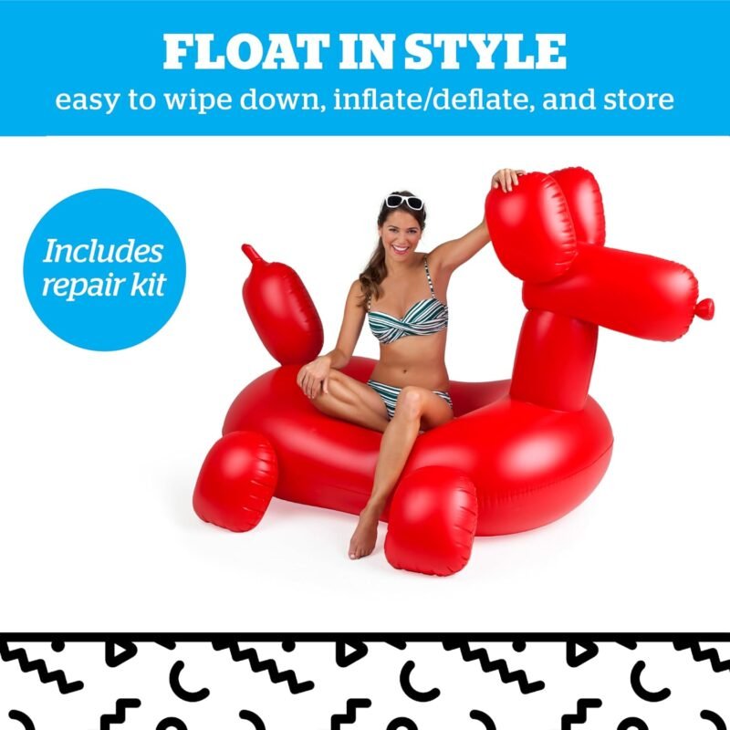 BigMouth Inc. Giant Balloon Animal Pool Float, Over 4' Wide, Fun Inflatable Floatie Tube, Blow Up Swim Ring, Outdoor Summer Pool Party Water Toy - Image 4