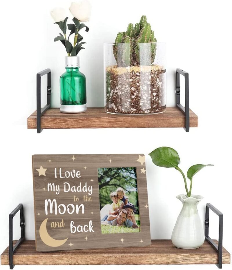 FONDCANYON I Love My Daddy to The Moon and Back Picture Photo Frame, Dad & Father Gifts, Daddy & Dad Father's Day, Birthday & Christmas Gifts, From Daughter & Son (4x6 Inch Photo) - Image 5