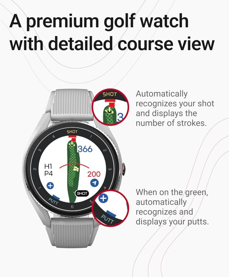 T9 BK Premium Golf GPS Watch w/Slope Mode + Free Green Undulation | Color Touchscreen | Course View | Swing Tempo | Shot & Putt Tracking | Practice Mode | 40K+ Courses V.AI 3.0 | No Fees - Image 2
