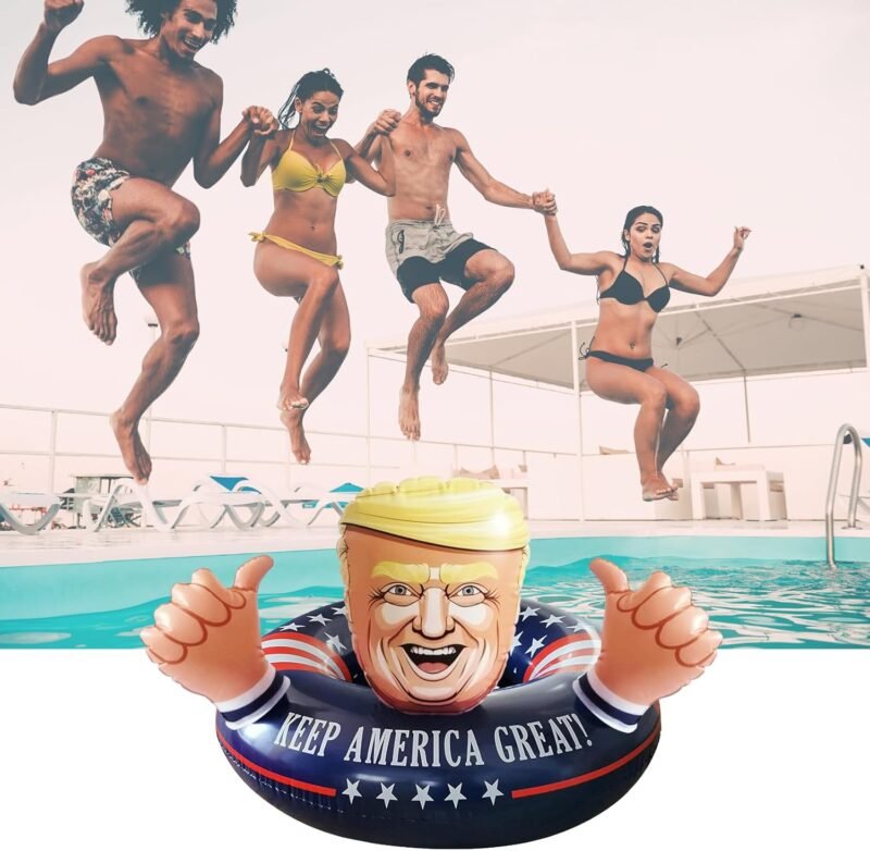 Inflatable Pool Float American Pool Float for Summer Pool Party - Fun Inflatable for Adults and Kids - Image 6