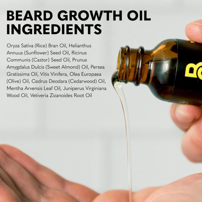 The Beard Club Beard Growth Kit - Derma Roller, Beard Growth Oil, Sandalwood Balm, Comb - Gift Set - Image 9