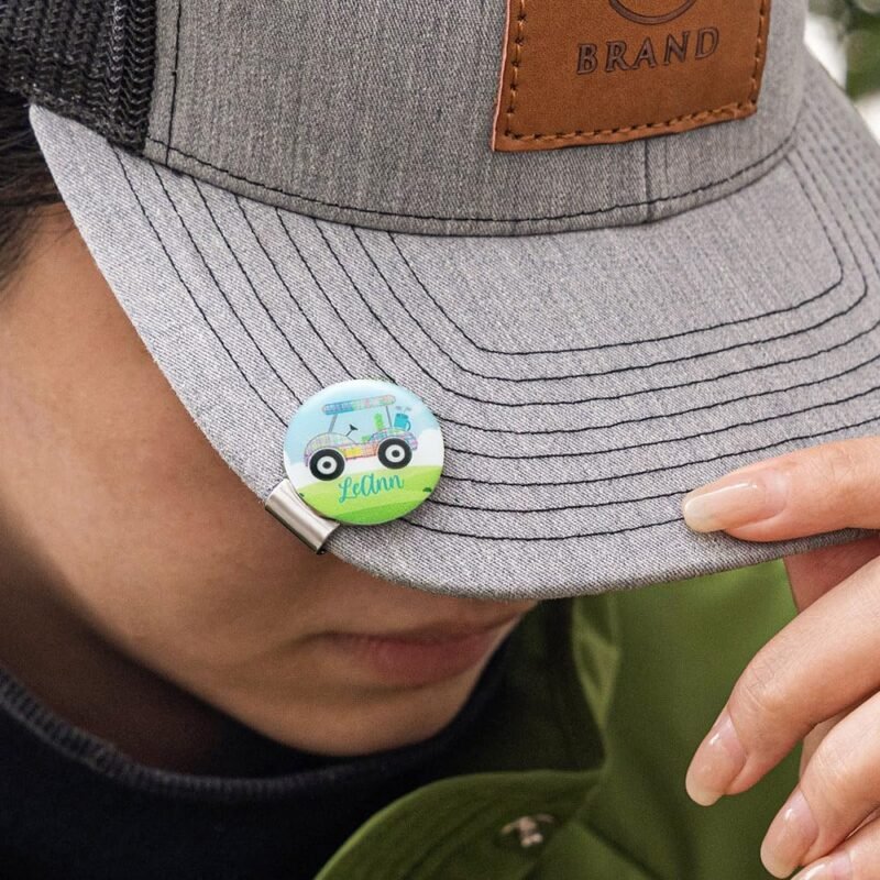 Custom Name Golf Ball Marker Stainless Steel Magnetic Golf Ball Marker Hat Clip Personalized Golf Ball Markers Gifts for Women Men - Image 3