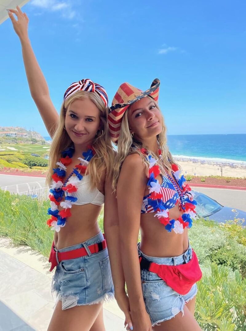4 th of July Headband for Women Girls Fourth of July Knotted Headband Red White and Blue Sequin Beaded Patriotic Hairband American Flag USA Independence Day Head Band Hair Accessories Gifts - Image 2