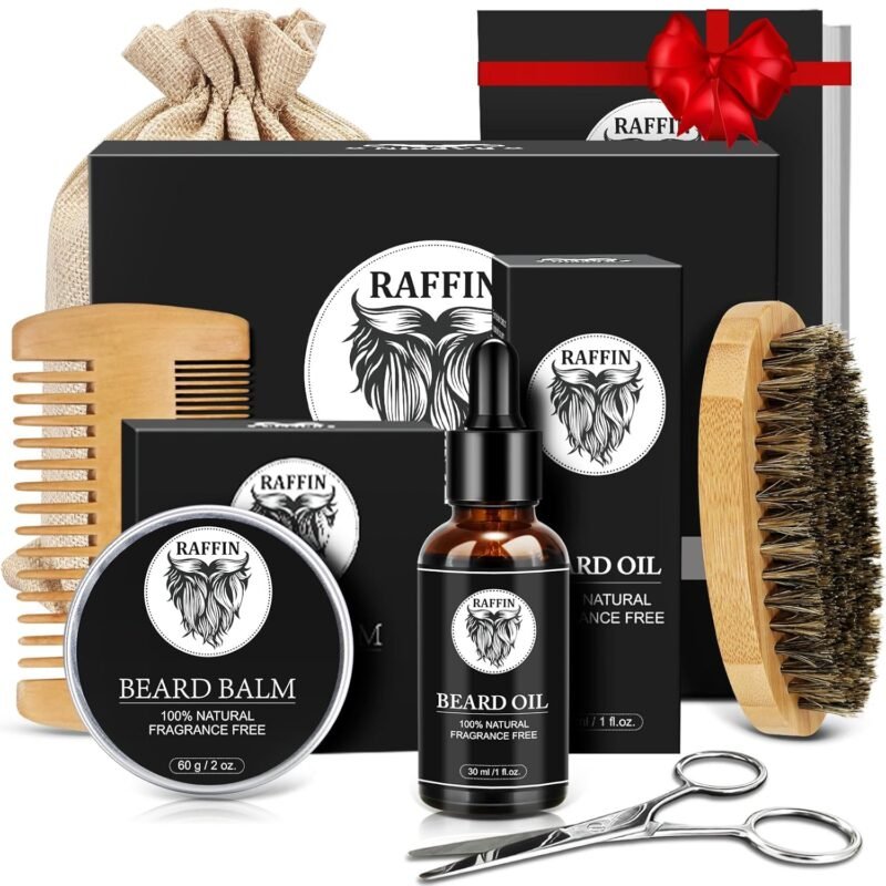 Dad Gifts for Fathers Day, Beard Oil Kit for Men's Grooming Routine, Anniversary & Birthday Gifts for Men/Him/Husband/Boyfriend/Brother/Stepdad/Grandpa, Father's Day Gifts from Daughter Wife Kids Son