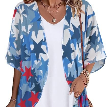 Womens Kimono Beach Cover Up Chiffon Cardigan Floral Tops Loose Capes