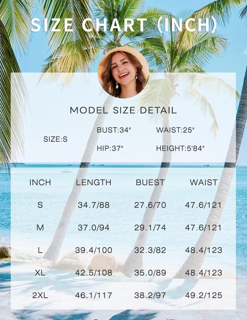 Dressystar Women's Summer Floral V Neck Wrap Boho Dress Sleeveless Ruffle A Line Flowy Beach Casual Midi Dresses - Image 6