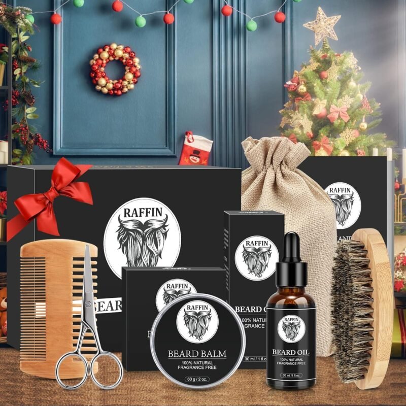 Dad Gifts for Fathers Day, Beard Oil Kit for Men's Grooming Routine, Anniversary & Birthday Gifts for Men/Him/Husband/Boyfriend/Brother/Stepdad/Grandpa, Father's Day Gifts from Daughter Wife Kids Son - Image 6