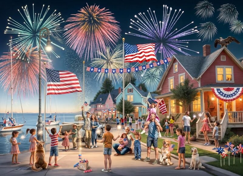 4th of July Jigsaw Puzzle 1000 Piece by Vermont Christmas Company - 4th of July Puzzles with Randomly Shaped Pieces - 26 5/8" x 19 1/4"