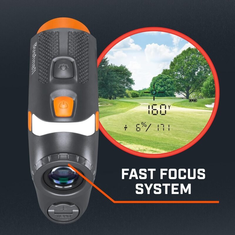 Bushnell Golf Tour V6 Shift Laser Rangefinder with Slope Switch, Visual Jolt Flag Locking, Magnetic Mount, 1300 Yard Range 6X Magnification - Image 7