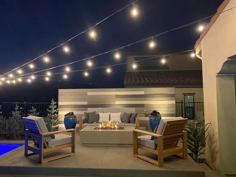 Brightech Ambience Pro - Waterproof LED Outdoor String Lights - Hanging, Dimmable 2W Vintage Edison Bulbs - 48 Ft Commercial Grade Patio Lights Create Cafe Ambience In Your Backyard - Image 7