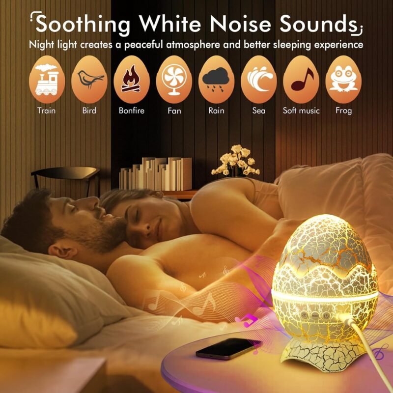 Rossetta Galaxy Projector, Star Projector for Bedroom, Night Lights for Kids Room with White Noise, Bluetooth Speaker, Timer and Remote, Room Decor, Gifts for Girls, Boys, Adults, Christmas, Birthday - Image 4