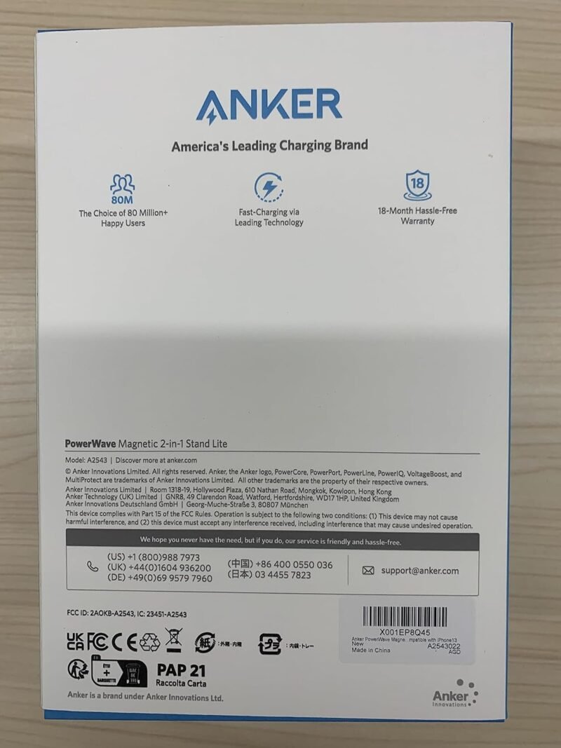 Anker iPhone 16 Wireless Charging Stand, PowerWave 2-in-1 Magnetic Stand Lite with USB-C Cable, For iPhone 16/15/14/13 Series, AirPods (No AC Adapter) - Image 9