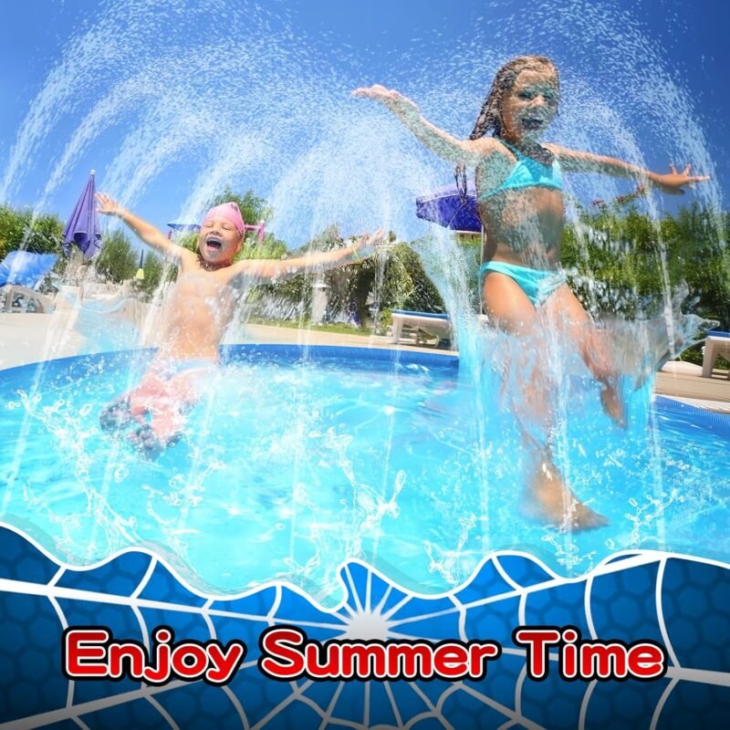 Non Slip Splash Pad for Kids and Dogs, 67'' Extra Large Splash Pad Outdoor Sprinkler for Kids, Dog Water Summer Toys Outdoor Toys for Toddlers 3-5 Ages 4-12 - Image 3