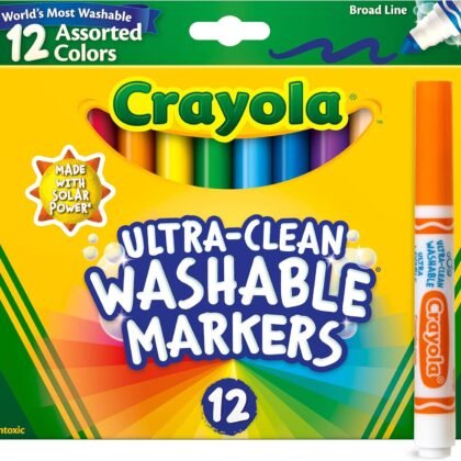 Crayola Ultra-Clean Washable Markers, 12 Count