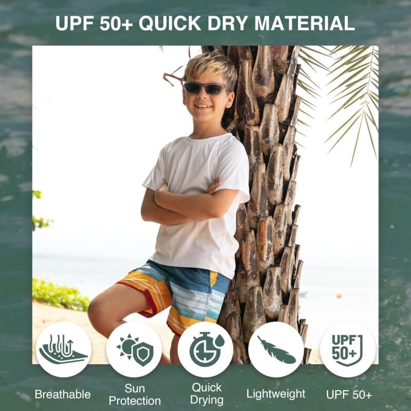 Kanu Surf Echo Boys Swim Trunks with UPF 50+ Sun Protection-Quick Dry Boys Swimsuit - Image 2