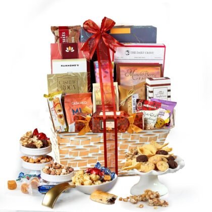 Broadway Basketeers Gourmet Gift Basket Snack Gifts for Women, Men, Families, College – Delivery for Fathers Day, Appreciation, Thank You, Congratulations, Corporate, Get Well Soon Care Package