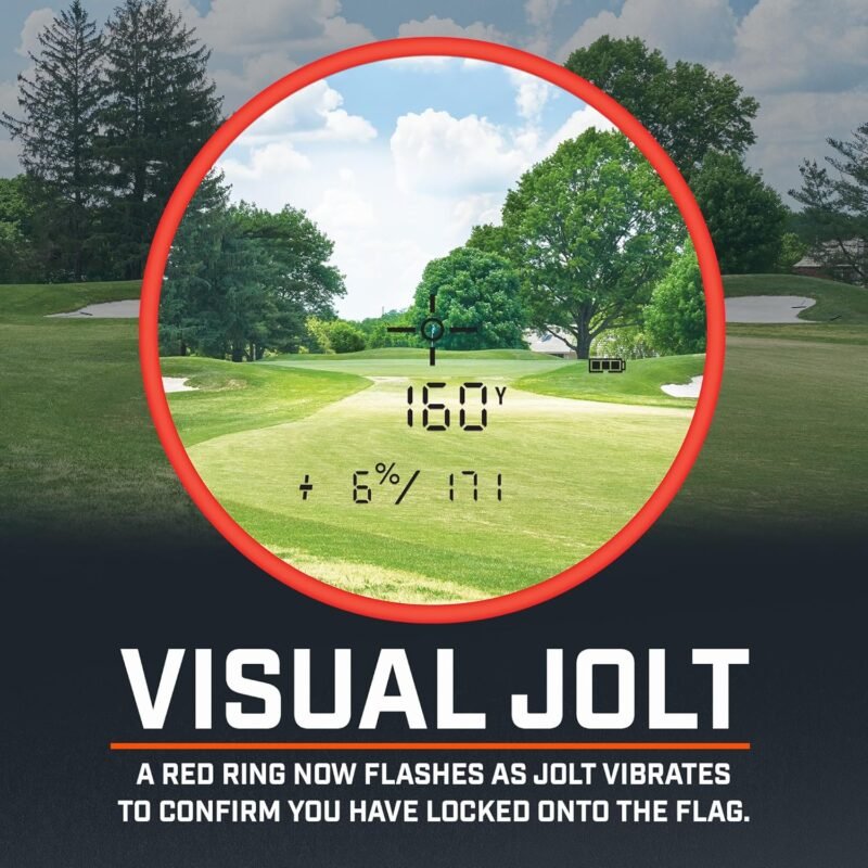 Bushnell Golf Tour V6 Shift Laser Rangefinder with Slope Switch, Visual Jolt Flag Locking, Magnetic Mount, 1300 Yard Range 6X Magnification - Image 4