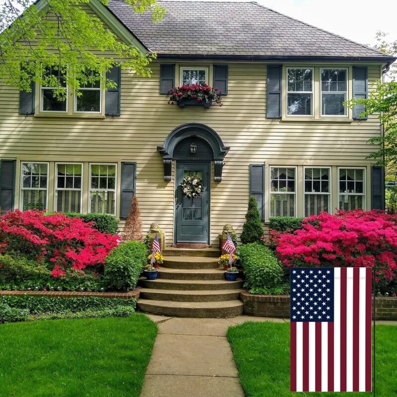 American Flag USA Garden Flag 12 x 18 - Patriotic Double Sided Small Flags for Yard - Image 2
