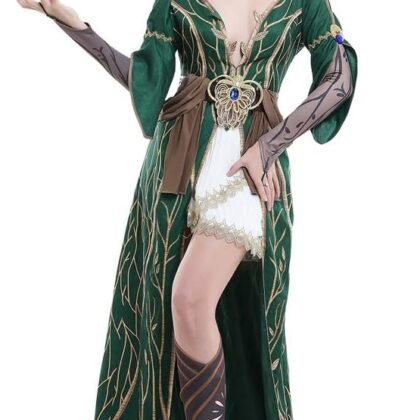 miccostumes Women's Game Costume Sorceress Cosplay Outfit Dress Robe