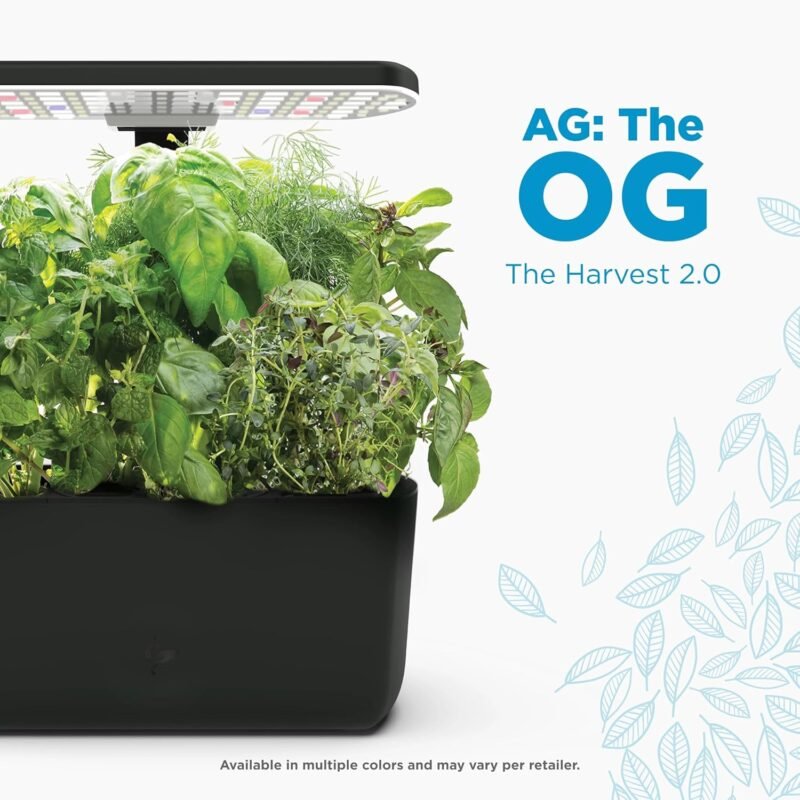 AeroGarden Harvest 2.0, Indoor Garden Hydroponic System with LED Grow Light, Holds up to 6 AeroGarden Pods, Green - Image 2