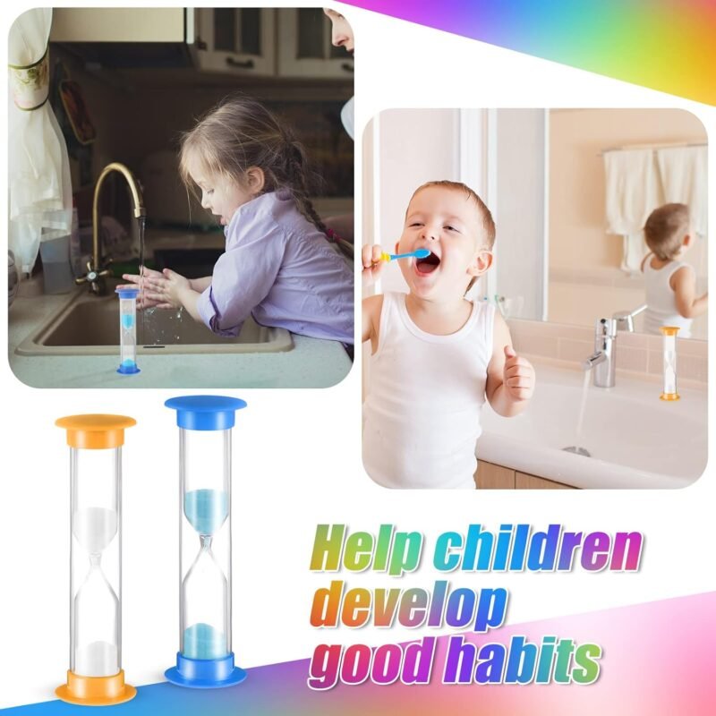 Queekay 48 Pcs 2 Minute Sand Timer for Kids, Mini Hourglass Bulk Sand Clock Timer for Adult Kids in Classroom Kitchen Games Office School(Colorful) - Image 4