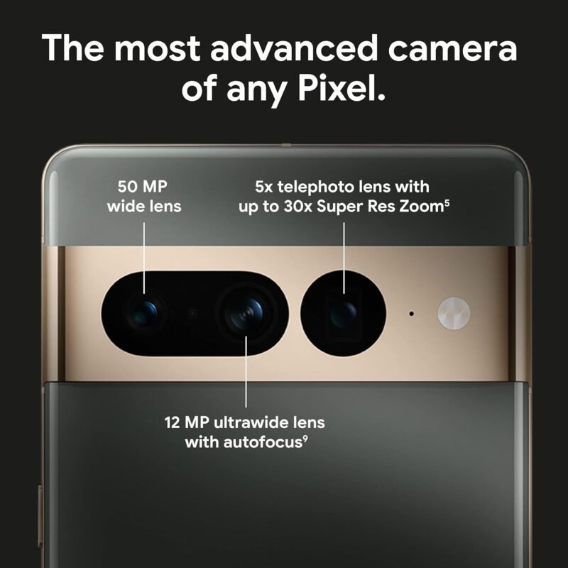 Google Pixel 7 Pro - 5G Android Phone - Unlocked Smartphone with Telephoto/Wide Angle Lens, and 24-Hour Battery - 128GB - Obsidian - Image 2