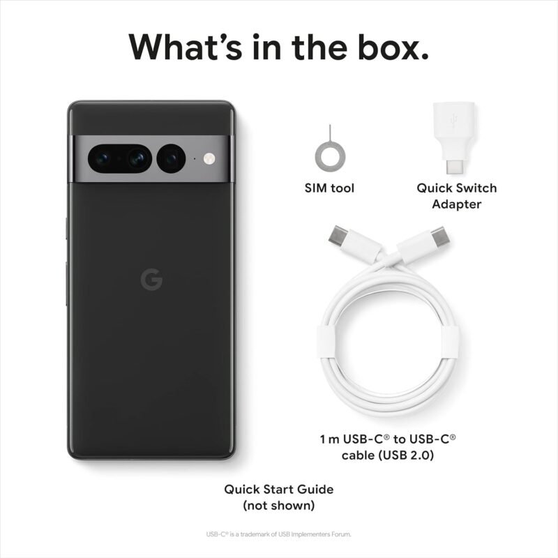 Google Pixel 7 Pro - 5G Android Phone - Unlocked Smartphone with Telephoto/Wide Angle Lens, and 24-Hour Battery - 128GB - Obsidian - Image 10