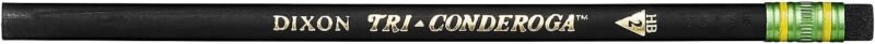 Ticonderoga Tri-Conderoga Triangular Pencils, Wood-Cased #2, Sharpener, Soft Touch Comfort Barrel, Black, 12-Pack (22500) - Image 4