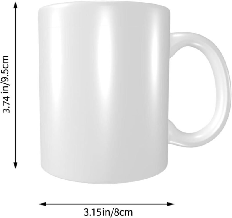 Personalized Coffee Mug Custom Ceramic Mugs with Your Image Photo Text or Logo, Customized Advertising Cups for Coffee Beverage Shops 11 Ounces Cup, All White - Image 4