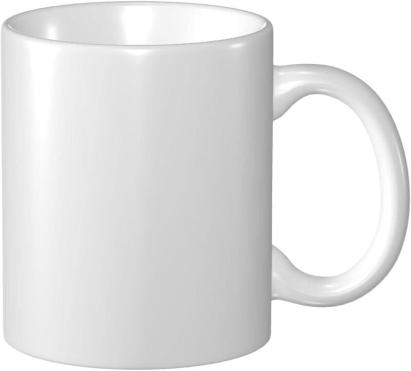 Personalized Coffee Mug Custom Ceramic Mugs with Your Image Photo Text or Logo, Customized Advertising Cups for Coffee Beverage Shops 11 Ounces Cup, All White - Image 2