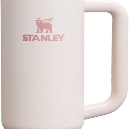 Stanley Quencher H2.0 Tumbler with Handle and Straw 30 oz | Flowstate 3-Position Lid | Cup Holder Compatible for Travel | Insulated Stainless Steel Cup | BPA-Free | Rose Quartz 2.0