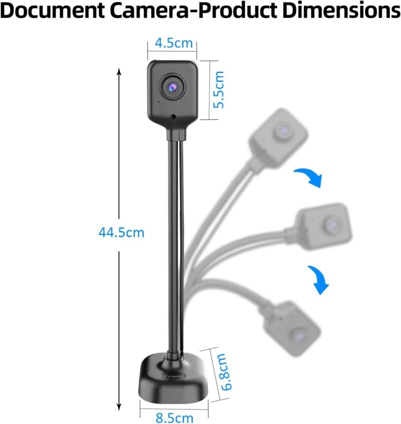 Document Camera for Teachers and Classroom, Gawervan USB Webcam/Doc Camera Built-in Mic— Mac OS, Windows, Chromebook Compatible for Live Demo, Web Conferencing, Distance Learning, Remote Teaching - Image 8