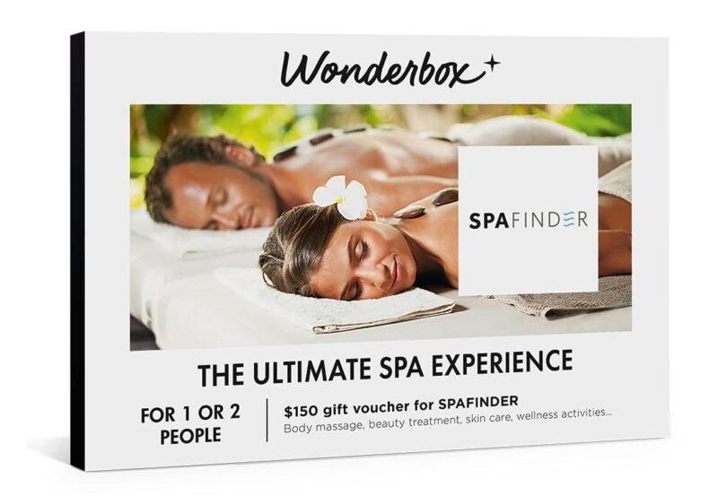 Wonderbox – Original Gift Idea - Experience Gift – The Ultimate Spa Experience- Spa Finder Voucher - For 2 people – Relaxing gift