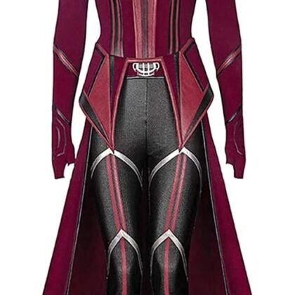 Female Wanda Maximoff Cosplay Costume Scarlet Witch Headwear Cloak and Pants Full Set Outfit