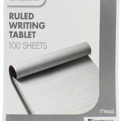 Mead Ruled Writing Tablet, 100-Sheets, 6" x 9" (Pack of 6)