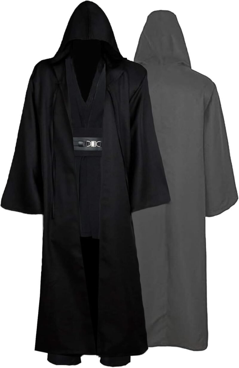 GOLDSTITCH Tunic Costume Mens Tunic Hooded Robe Full Set Halloween Cosplay Costume - Image 2