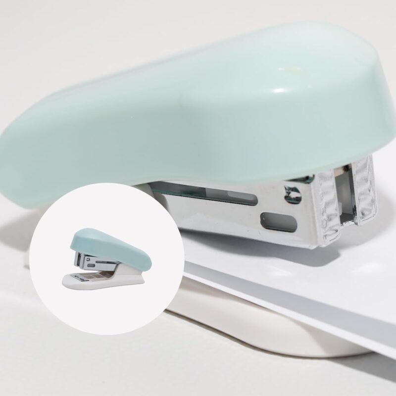Lilaly 1 Pack Staplers for Desk Staplers, Blue Stapler, Miniature Stapler with Staples Staplers Office, Gift for Student or Office Use (Blue) - Image 3