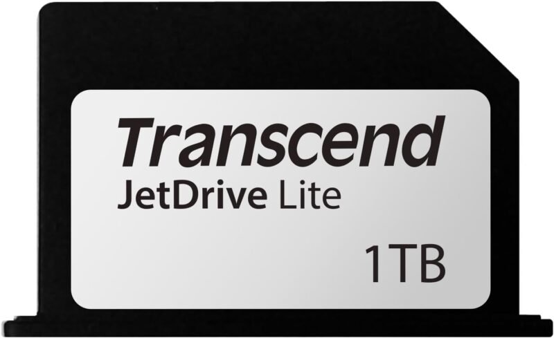 Transcend 1TB JDL330, Expansion Card for MacBook M4 Pro 2024, 2023, 2021, Lightweight Design, Up to 95 MB/s, JetDrive Lite 330 - TS1TJDL330