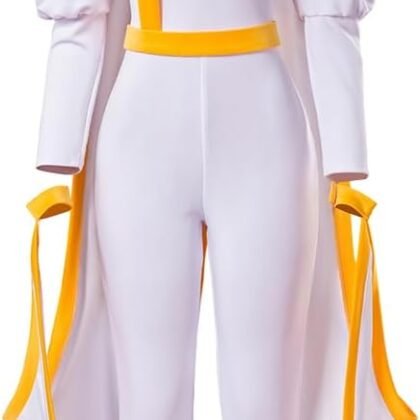 MelangCos Women Storm Cosplay Costume Superhero Jumpsuit Bodysuit with Cape Halloween Outfit