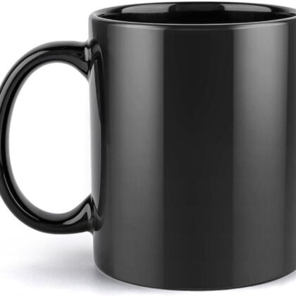 Custom Black Coffee Mug 11 OZ with Photo Personalized Cups with Image Logo Text Name Customized Picture Mugs for Christmas Birthday Fathers Mothers Day